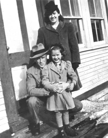 327: Jenny and Leonard Reddy, with their niece Mary Reddy. (1945) [courtesy of Anita (Delurey) Corcoran]  - Jenny and Leonard children of James Reddy &amp;amp; Mary Anne Murphy; Mary daughter of Michael Reddy &amp;amp; Elizabeth Moore